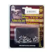 GHQ Micro Force ACW 10mm Siege Artillery Crewmen #1 - USA & CSA Pack New