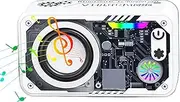 Wireless Speaker, Audio with LED Light, Robot Style Wireless Speaker with 3D Surround Sound and Colorful LED for Beach Party Camping