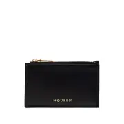 [Alexander Mcqueen] Alexander Mcqueen Leather Cardholder ONE SIZE BLACK