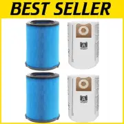 Economical 3-Layer Filters and Vacuum Bags for Ridgid 5-20 Gallon Cleaning Power