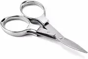 Gogogmee 3pcs Portable Folding Scissors Stainless Steel Fishing Scissors for Outdoor Use Lightweight and Durable Cutting Tools for Fishing Hiking and Crafting Activities