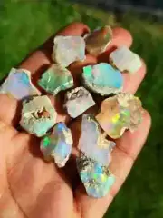 180 Cts Lot 100% Natural Ethiopian Jumbo Welo Fire Opal Rough Specimen Gemstones