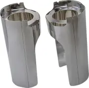 Arlen Ness Fat Fork Boots Chrome #125-001 Harley Davidson