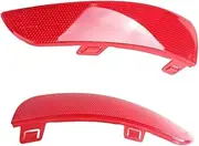TDTAPN Bumper Light Piece Brake Light Compatible for Volvo S40 V50 2008-2015 Bumper Reflector Light Piece (Without Bulb) 30763346 30763345