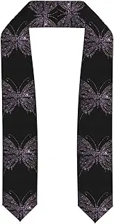 [EdWal] Rhinestone butterfly print Graduation Stole and Sash Class for Unisex Adult Honor Stole Honor Stole of 2025