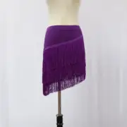 Ladies Tassels Fringe Latin Dance Skirt with Shorts Tango Rumba Ballroom Party