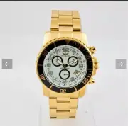 Orologio Monza Collection Men’s Chronograph Watch 18 kt Gold Plated New