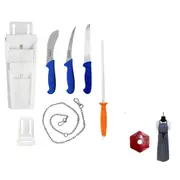 Butcher Knife Set Ultimate Tool Kit Combo - DBONE Knife Pouch SK10-4-COMBO-1