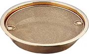 yuksok Oil Draining Net Frying Drainer Net Stainless Steel Colander Baking Sheet Fried Food Container for Family Gatherings Cafe BBQ, Gold