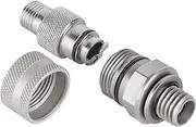 Stahlbus Oil Drain Valve Plug M12x1.75x12mm - Clean, Easy, NO Tool Oil Change - Includes Oil Drain Plug, Washer, Cap, Connector, Silicone Hose