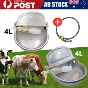 Stainless Water Trough Bowl Automatic Drinking Dog Horse Chicken 4L Auto Fill AU