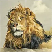 Ceramic Tile Mural Backsplash Forget Lion Animal Wildlife Art VFA027