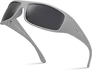 [Xagger] Sports Polarized Sunglasses for Men Wrap Around TR90 Frame Sun Glasses