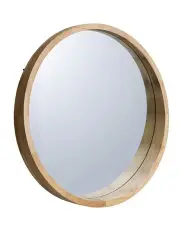 [Furb] Wooden Wall Round Mirror 80cm in Natural