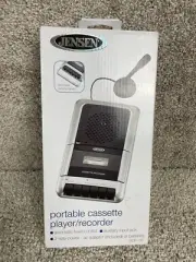 Jensen MCR-100 Portable Cassette Player/Recorder 2-Way Power Automatic Control