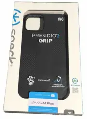Speck Presidio Grip 2 Case for Apple iPhone 14 Plus - Black