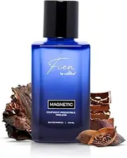 Fien Magnetic Perfume for Men | Aquatic Fragrance | 12 Hrs Long Lasting Eau De Parfum with Mandarin, Cocoa, Vanilla | Fien by mCaffeine Solid Perfume for Men | Long lasting Premium & Luxurious Perfume