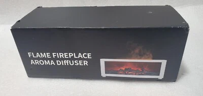 A4 Fireplace Flame Humidifier Colorful Light Flame Essential Diffuser Mute Work