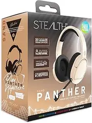 STEALTH PANTHER Sand - Over Ear Gaming Headset PS4/PS5, XBOX, Switch, PC with Flexible Mic, 3.5mm Jack, 1.5m Cable, Lightweight, Comfortable and Durable
