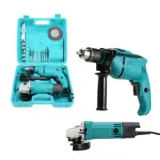 Multifunctional Impact Drill Angle Grinder 2pcs Set of Power Tools Set
