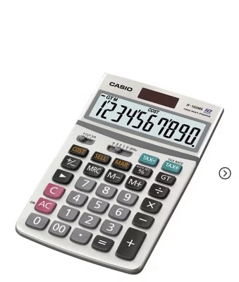 vintage Casio JF-100 Two Way Power 10-Digit Calculator