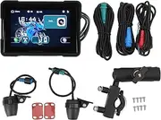 Brilluxa GPS Navigator, 5in Motorcycle Navigation Device Compatible with Android Auto Carplay, Portable Touchscreen Dash Cam System