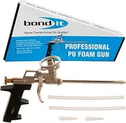Bond-It Professional PU Foam Gun - A high quality robust gun made entirely of metal allows polyurethene expanding foam to be applied in small gaps and with ease for use with gun grade foam filler