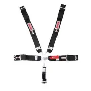 Simpson Racing STD. Latch & Link 5PT. Safety Harness (Pull Up) - Black