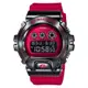 【CASIO 卡西歐】G-SHOCK 25周年金屬手錶(黑紅 GM-6900B-4)