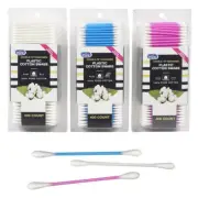 400 Ct Cotton Swabs Double Tipped Applicator Q-Tip Safety Ear Wax Makeup Remover