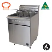 Goldstein Gas Single V Pan, Pan Size 568 X 353 X 300 mm, 3 Baskets Per Pan, 36 Ltr. Capacity VFG24L