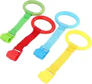 Vaguelly Infant Pull Ring Set 4pcs Bed Hand Rings Safe Easy to Install Perfect for Baby Bed Frame