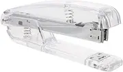 MINAOLULUS 1Pc Transparent Stapler Binding Machine Plastic Book Binding Tool for Easy Stapling Compact Design Lightweight for Students and Office Use