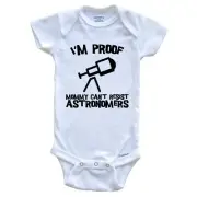 I'm Proof Mommy Can't Resist Astronomers Funny Astronomy Baby Bodysuit
