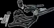 SM Black Mid Control Kit wo Speedpegs Harley-Davidson Electra Glide 17-20