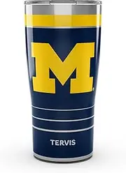 Tervis Traveler Michigan Wolverines - MVP Triple Walled Insulated Tumbler Travel Cup Keeps Drinks Cold & Hot, 20oz, Stainless Steel