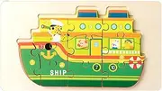 Fire Truck Puzzles | Educational School Bus Puzzles | Cute Cruise Ship Toys, Children Brain Teaser for Fine Motor Skills, Shape Cognition Ability