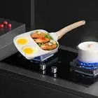 Omelette Pan Egg Cooker Pan Multipurpose with Hanging Hole Heat Resistant Handle