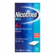 NICOTINELL MINT 4MG 96 CHEWING GUM NICOTINE STOP SMOKING AID SUGAR FREE NEW