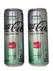 Coca Cola Zero Sugar K-Wave 2024 LIMITED EDITION F 2 PACK EMPTY CANS