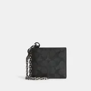 Billfold Wallet With Chain In Signature Canvas