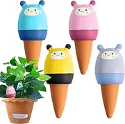 FmtwPhn Plant Automatic Waterer - Garden Cartoon Decorative Plant Waterers,Cute Clay Flower Watering Stakes, Safe Auto Irrigation for Balcony, Patio