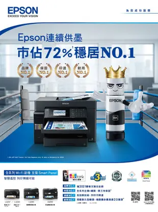 EPSON L4260 Wi-Fi 三合一自動雙面/彩色螢幕 連續供墨複合機 (9.6折)