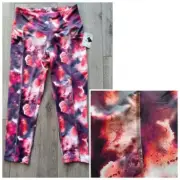 AL1VE Womens S & XL Multicolor Hi Rise w/Pockets Capri Yoga Pants 22" Inseam $36