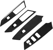 Window Lift Switch Panel Trim,4pcs Door Armrest Window Switch Trim, for Pajero, for Montero, for Shogun Sport 2019?2021