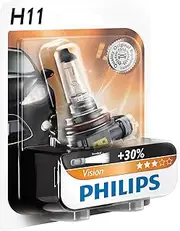 Philips Vision 12362PRB1 H11 Car Headlight Bulb