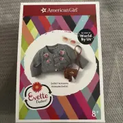 American Girl EVETTE ACCESSORIES World by US Jacket Purse Sunglasses New
