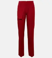 [Victoria Beckham] Victoria Beckham High-rise straight pants AU 14 red