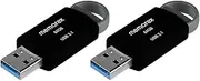 64GB Memorex USB 3.1 Flash Drive – Transfer Speeds Up to 10x Faster Than USB 2.0, Latest USB 3.1 Gen 1 Technology, Lightweight Design, for Daily File Management, Type-A Connector, 2-Pack
