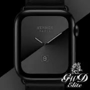 New Apple Watch Series 7 Hermes 45mm Black Noir Single Tour *IN HAND* Space BLK